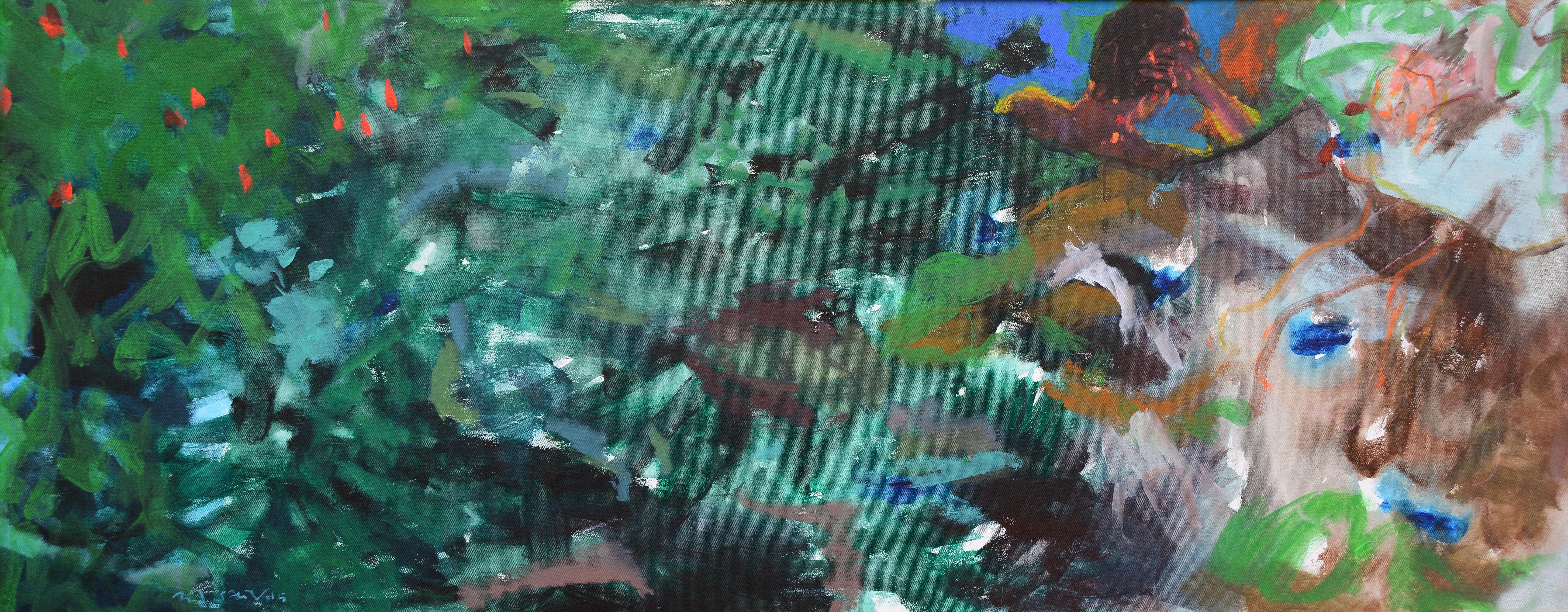 Mevsim Kokusu, 2005, Tuval üzerine yağlıboya, Oil on canvas, 80x200 cm